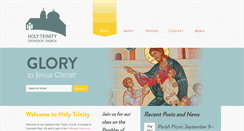 Desktop Screenshot of holy-trinity-church.org
